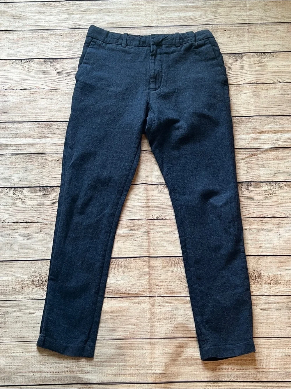 Boys Size 11-12 H&M Navy Suit Linen